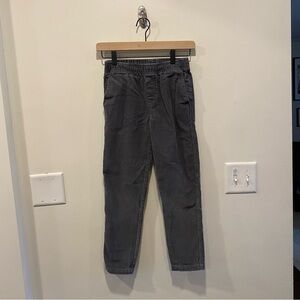 Tea collection Corduroy pants in boys size 10 gray interior waistband